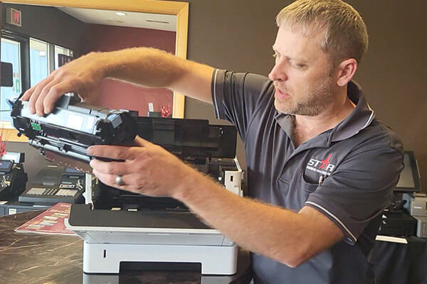 Kyocera 2000 series streaks when printing