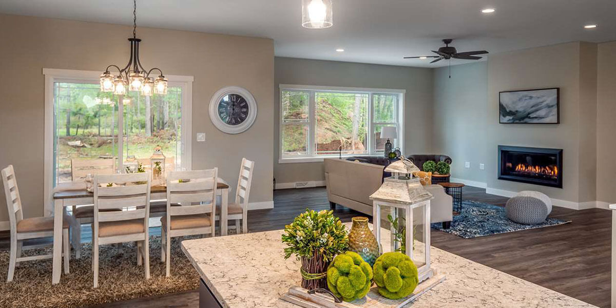 Remodeled living room