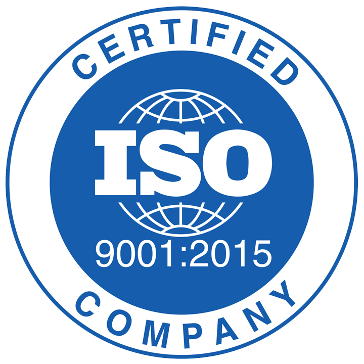 ISO 9001:2015 Certified Company