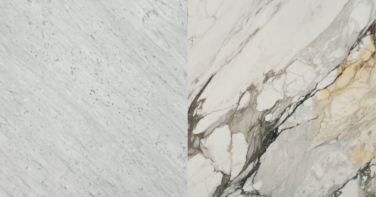 Difference Between Carrara and Calacatta Marble