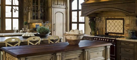 old world style kitchen