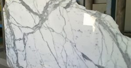 Slab of white  marble